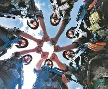 战斗瞬间：山西队众将团结一致取得胜利()